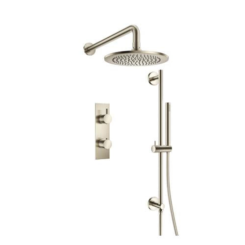 Isenberg - Two Output Shower Set With Shower Head, Hand Held And Slide Bar