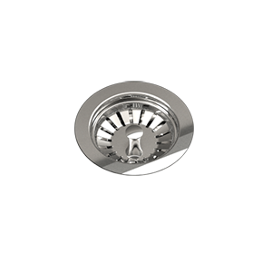 Julien - Drain for SS and fireclay sinks, polished chrome, Dia 3-1/2