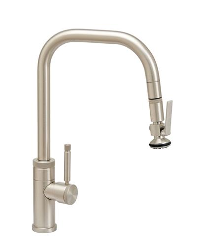 Waterstone - Fulton Industrial Plp Pulldown Faucet - Angled Spout - Lever Sprayer