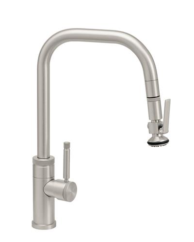 Waterstone - Fulton Industrial Plp Pulldown Faucet - Angled Spout - Lever Sprayer