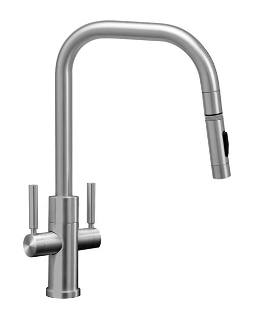 Waterstone - Fulton Modern 2 Handle Plp Pulldown Faucet - Angled Spout - Toggle Sprayer