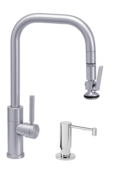 Waterstone - Fulton Modern Plp Pulldown Faucet - Lever Sprayer - 2Pc. Suite