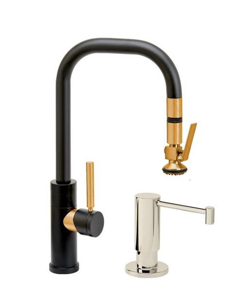 Waterstone - Fulton Modern Prep Size Plp Pulldown Faucet - Lever Sprayer - 2Pc. Suite