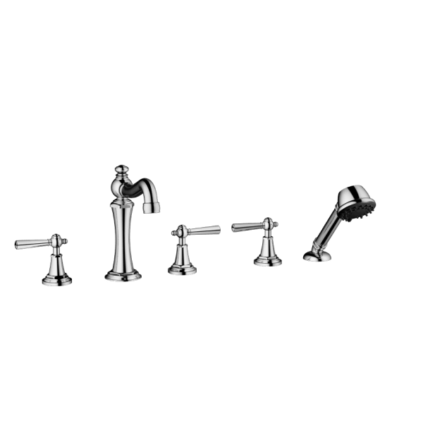 Santec - Lyra Trim - Roman Tub Filler With Hand Shower