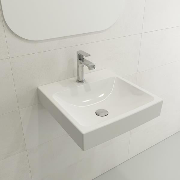 Bocchi - Scala Arch Wall-Mounted Sink Fireclay 19 in. 1-Hole