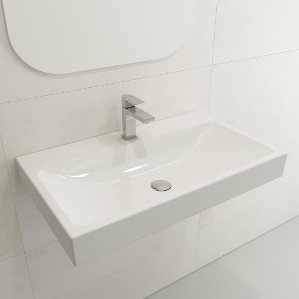 Bocchi - Scala Arch Wall-Mounted Sink Fireclay 32 inch