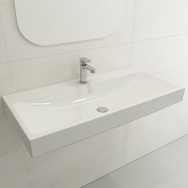 Bocchi - Scala Arch Wall-Mounted Sink Fireclay 39.75 inch