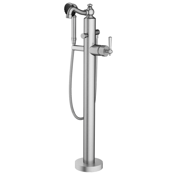 Santec - Lyra Trim - Floor Mount Tub Filler With Hand Shower