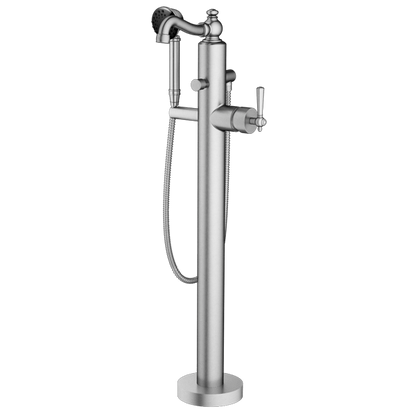 Santec - Lyra Trim - Floor Mount Tub Filler With Hand Shower