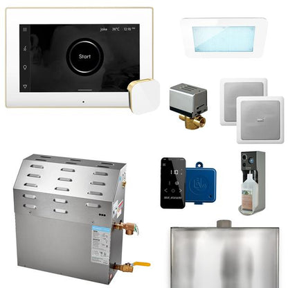 Mr. Steam - Super (Xdream) 15000-Watt Steam Generator With Isteamx Control And Aroma Glass Steamhead