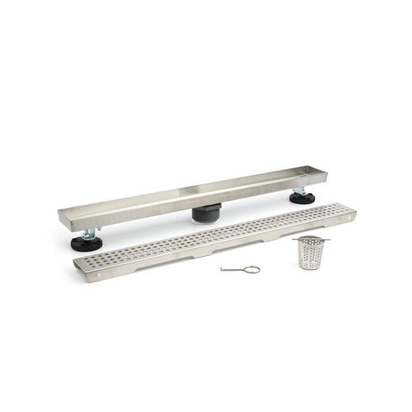 Flusso - 24 Inch Decorative Linear Drain with 2 Inch Outlet