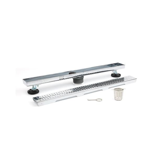 Flusso - 24 Inch Decorative Linear Drain with 2 Inch Outlet