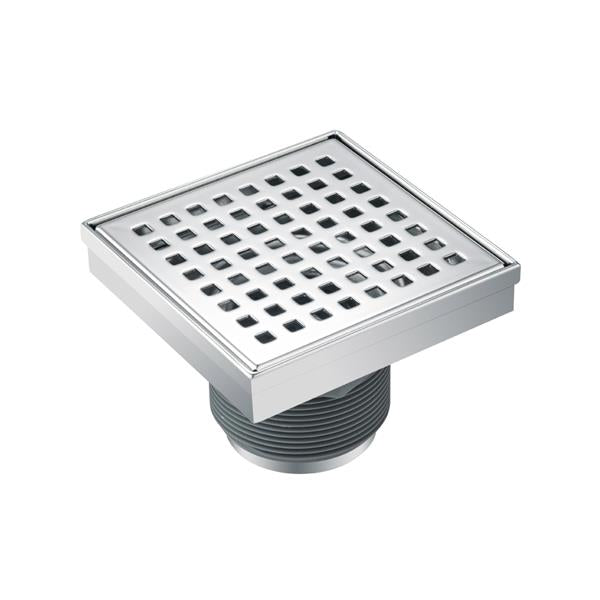Flusso - 4 Inch Decorative Floor Drain with 2 Inch Outlet