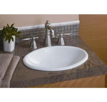 Cheviot - Mini Oval Drop-In Sink, White