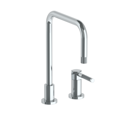 Watermark - Sutton Deck Mounted 2 Hole Square Top Kitchen Set - Includes Side Spray