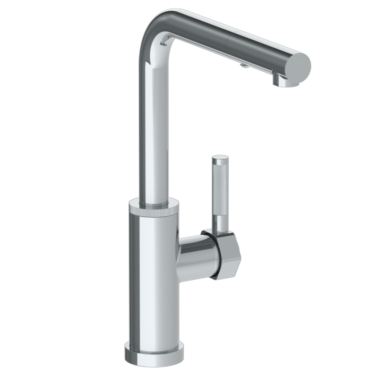 Watermark - Sutton Deck Mounted 1 Hole Square Top Kitchen Faucet with Pull Out Spray - Low Spout