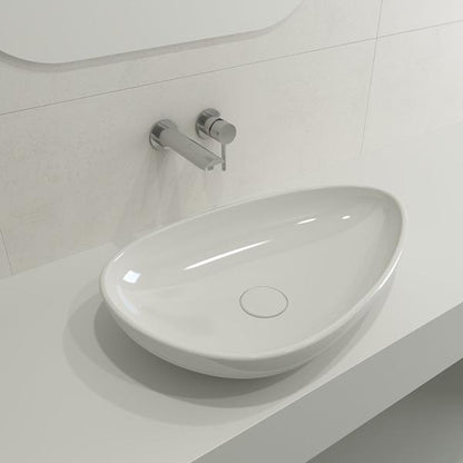 Bocchi - Etna Vessel Fireclay 23.25 in. with Matching Drain Cover