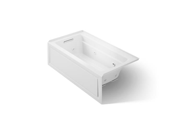Kohler - Archer 60 X 32 Inch Alcove Heated Whirlpool Bath With Integral Apron