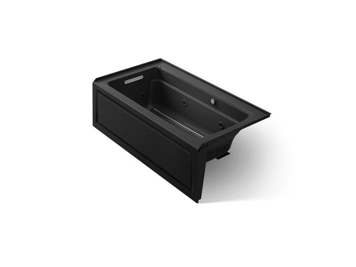 Kohler - Archer 60 X 32 Inch Alcove Whirlpool Bath With Bask Heated Surface And Integral Apron