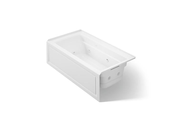 Kohler - Archer 60 X 32 Inch Alcove Heated Bubblemassage Air Bath And Whirlpool, W/Integral Apron