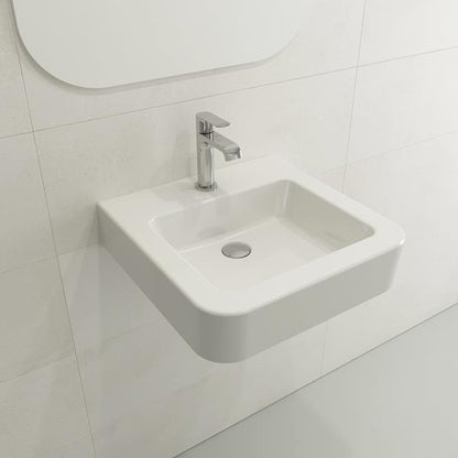 Bocchi - Parma Wall-Mounted Sink Fireclay 19.75 inch with Overflow