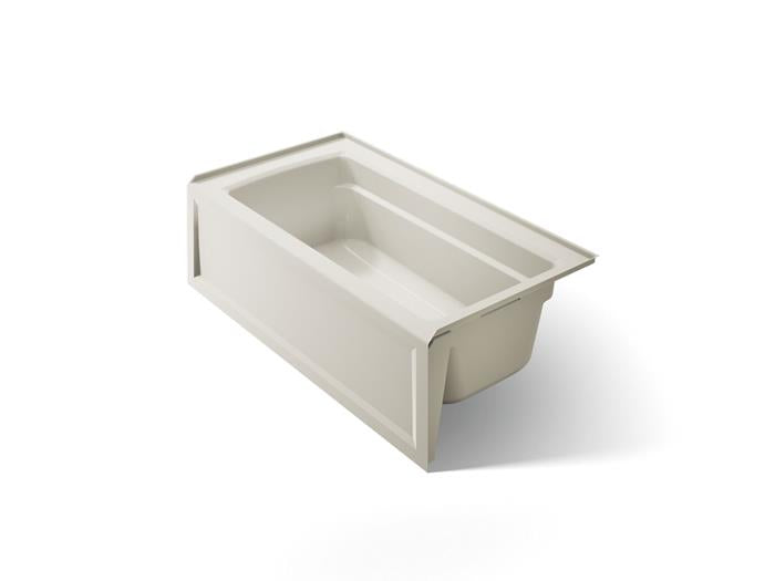 Kohler - Archer 60 X 32 Inch Alcove Bath With Bask Heated Surface And Integral Apron