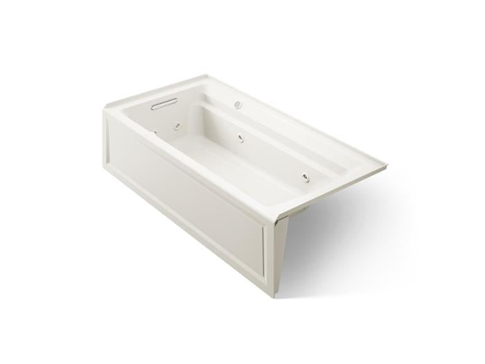 Kohler - Archer 72 X 36 Inch Alcove Whirlpool Bath With Bask Heated Surface And Integral Apron