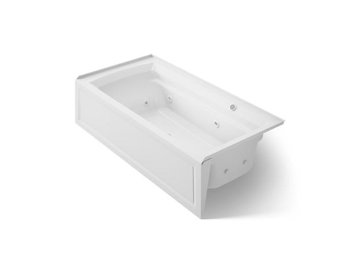 Kohler - Archer 72 X 36 Inch Alcove Whirlpool Bath With Bask Heated Surface And Integral Apron