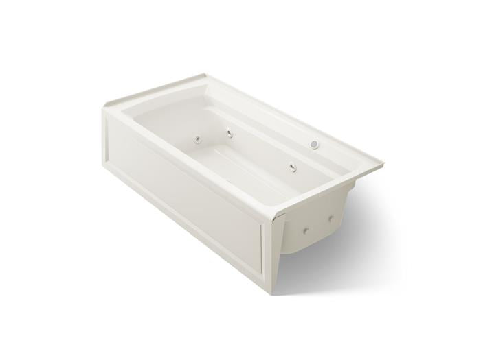 Kohler - Archer 72 X 36 Inch Alcove Whirlpool Bath With Bask Heated Surface And Integral Apron