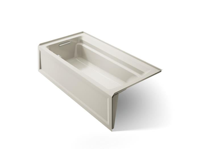 Kohler - Archer 72 X 36 Inch Alcove Bath With Bask Heated Surface And Integral Apron