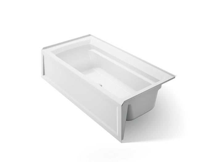 Kohler - Archer 72 X 36 Inch Alcove Bath With Bask Heated Surface And Integral Apron