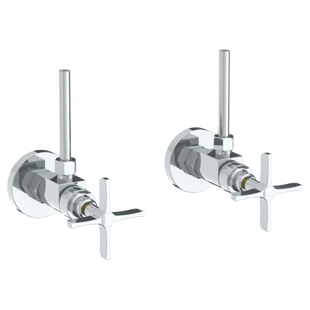 Watermark - H-Line Lavatory Angle Stop Kit -1/2 Inch Compression X 3/8 Inch Od Compression