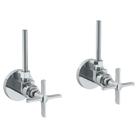 Watermark - H-Line Lavatory Angle Stop Kit -1/2 Inch Ips X 3/8 Inch Od Compression