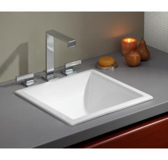 Cheviot - Square Drop-In/Undermount Sink, White