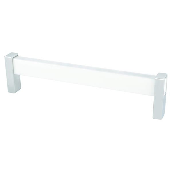 Berenson - Prism 160mm CC White Acrylic and Polished Chrome Pull