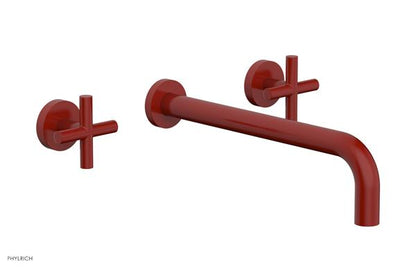 Phylrich - Transition Wall Lavatory Set 12 Inch Spout - Cross Handles
