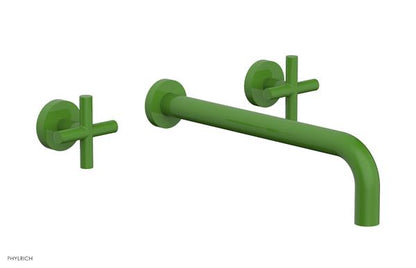 Phylrich - Transition Wall Lavatory Set 12 Inch Spout - Cross Handles