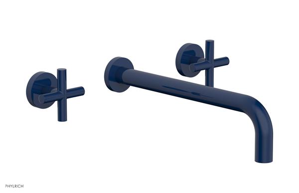 Phylrich - Transition Wall Lavatory Set 12 Inch Spout - Cross Handles