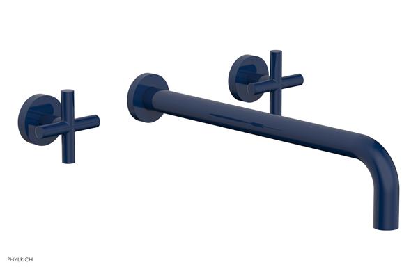 Phylrich - Transition Wall Lavatory Set 14 Inch Spout - Cross Handles