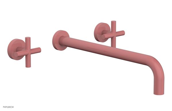 Phylrich - Transition Wall Lavatory Set 14 Inch Spout - Cross Handles