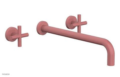 Phylrich - Transition Wall Lavatory Set 14 Inch Spout - Cross Handles