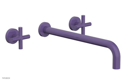 Phylrich - Transition Wall Lavatory Set 14 Inch Spout - Cross Handles
