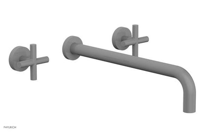 Phylrich - Transition Wall Lavatory Set 14 Inch Spout - Cross Handles