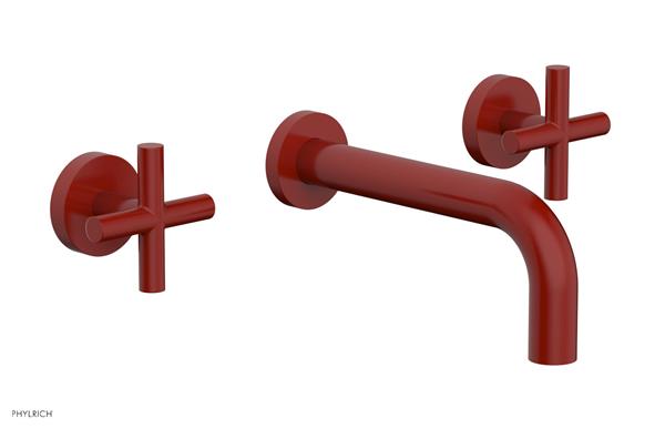 Phylrich - Transition Wall Lavatory Set 7-1/2 Inch Spout - Cross Handles