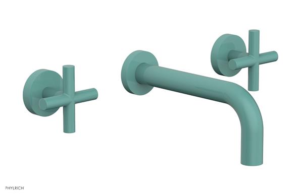 Phylrich - Transition Wall Lavatory Set 7-1/2 Inch Spout - Cross Handles