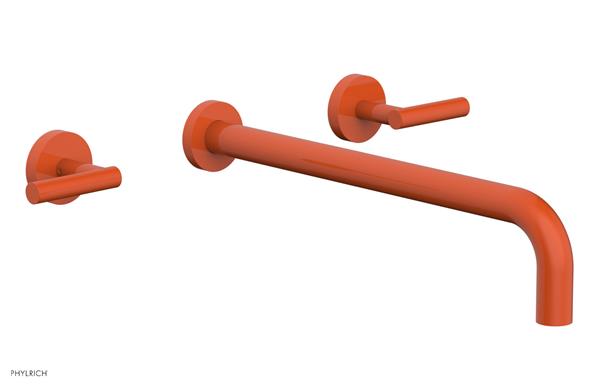 Phylrich - Transition Wall Lavatory Set 14 Inch Spout - Lever Handles