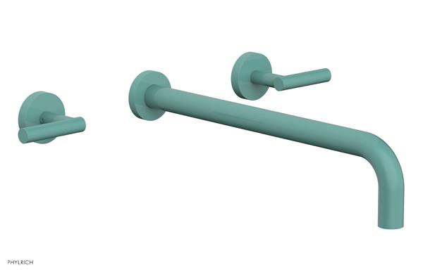 Phylrich - Transition Wall Lavatory Set 14 Inch Spout - Lever Handles