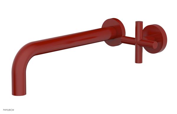 Phylrich - Transition 10 Inch Single Handle Wall Lavatory Set - Cross Handle