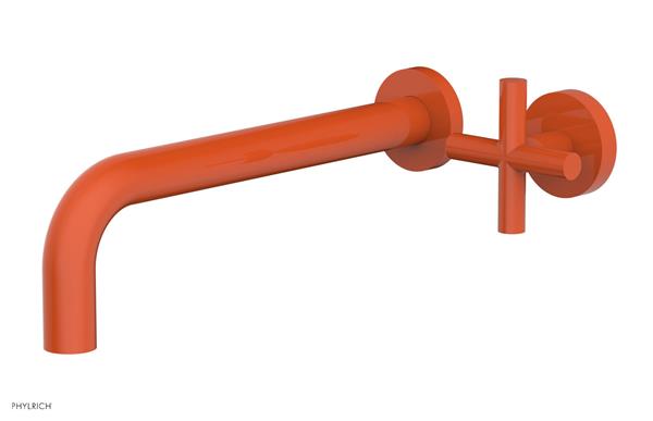 Phylrich - Transition 10 Inch Single Handle Wall Lavatory Set - Cross Handle