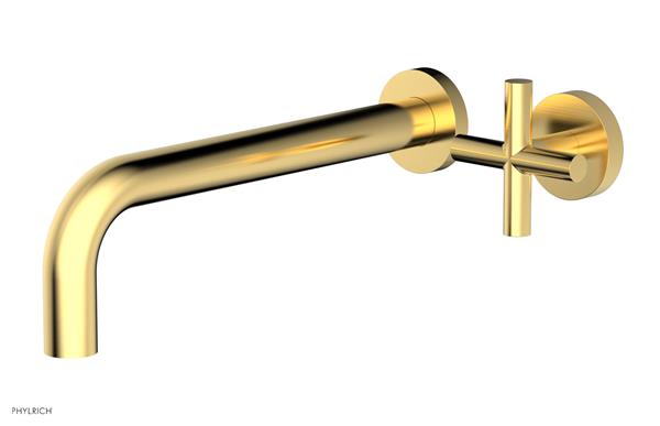Phylrich - Transition 10 Inch Single Handle Wall Lavatory Set - Cross Handle